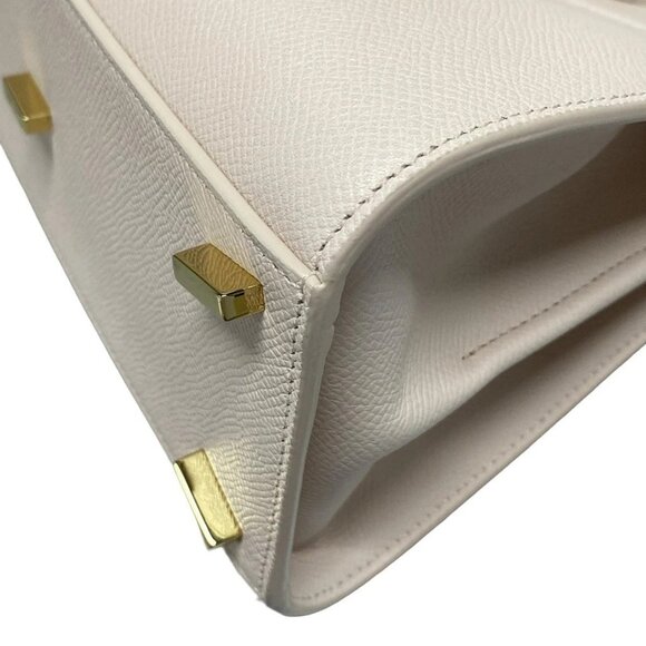 Auth Salvatore Ferragamo Gancini 21A210 Light Pink Leather - Handbag - Picture 4 of 16